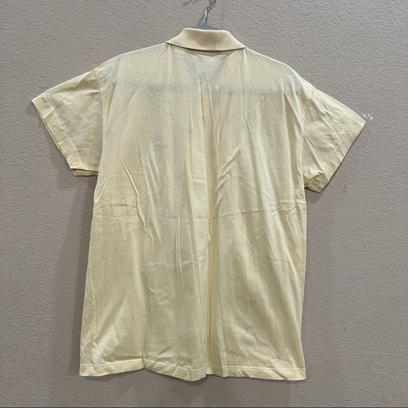 Masters Slazenger Augusta Polo Shirt Mens Sz L Yellow Short Sleeve Golf Casual - Picture 3 of 6